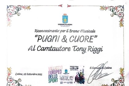 Piazza del Popolo applaude sport e musica: riconoscimento a Tony Riggi e anteprima del videoclip “Pugni e Cuore”