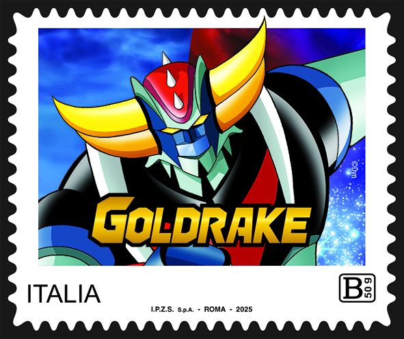Poste Italiane celebra Goldrake con un francobollo dedicato al 50° anniversario del leggendario robot giapponese!