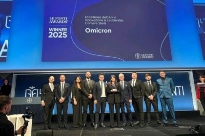 La Omicron S.r.l. di Pontinia premiata ai Le Fonti Awards Milano