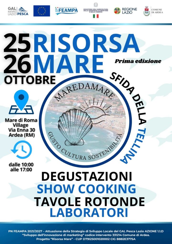 Ad Ardea cultura, sostenibilità e tradizione con “Risorsa Mare”