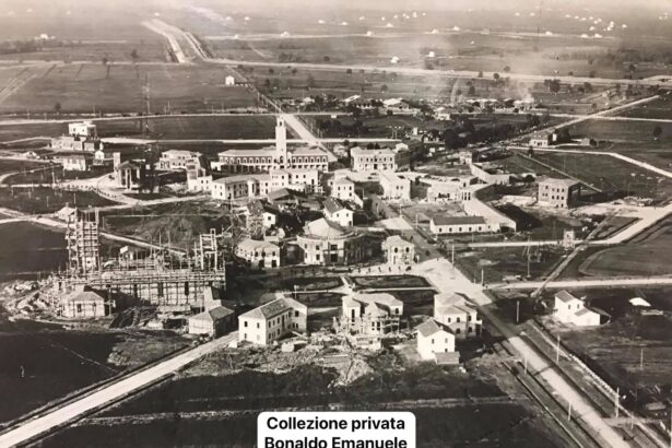 Latina, nata Littoria nel 1932, in uno scatto fotografico di Marzo 1933
