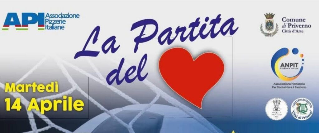 A Priverno scende in campo la solidarietà: arriva “La Partita del Cuore”