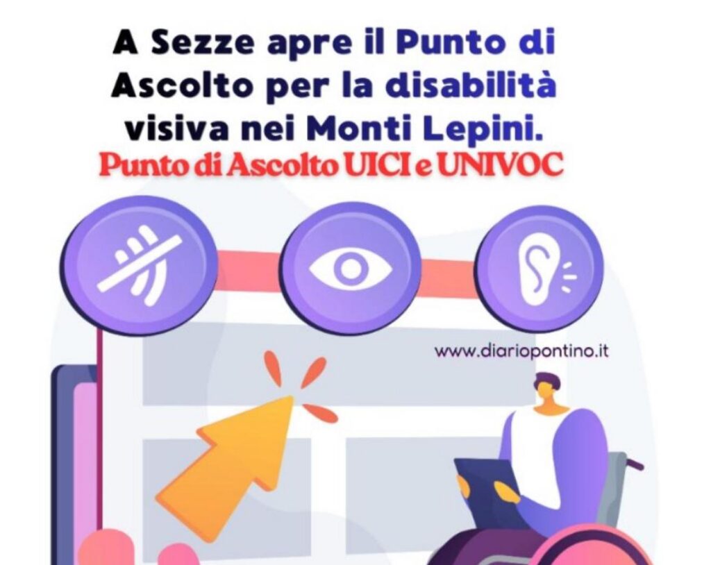 Punto di Ascolto UICI e UNIVOC per l'area dei Monti Lepini